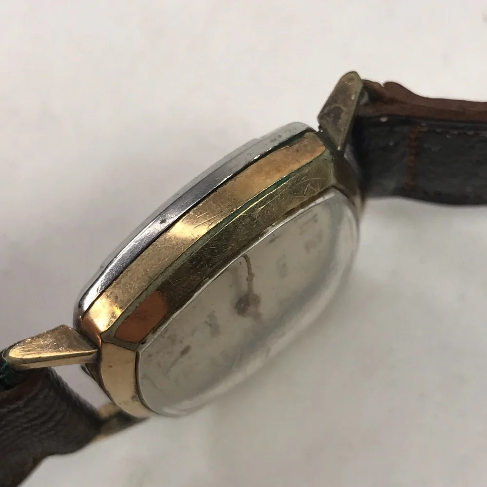 Vintage Elbon Tank Watch Square Manual Wind Works